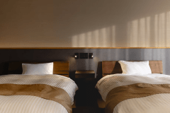 [New guest room] Relaxing modern Japanese/Western 12 tatami mats◆Simmons twin beds◆Non-smoking