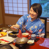 【夕食風景】自慢の地元ブランド和牛をはじめ旬の味覚を楽しむ♪♪