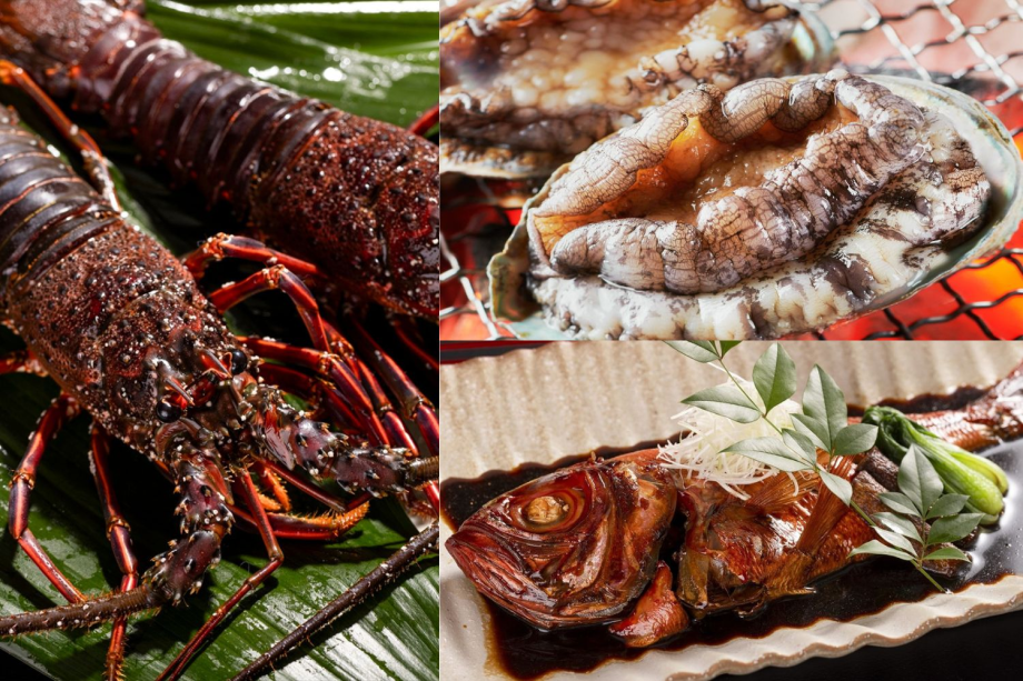 伊豆が誇る自慢の三大高級食材を、最高のお料理でお召し上がりいただきます。特別な旅に、ぜひ。 伊豆が誇る自慢の三大高級食材を、最高のお料理でお召し上がりいただきます。特別な旅に、ぜひ。