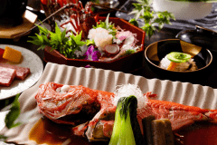 ■夕食・基本会席■ 四季の彩と伊勢海老・金目鯛。基本でありながら、贅沢の標準。