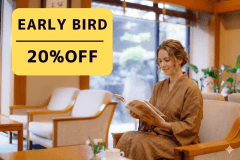 Early Booking Plan: Save 20% When You Book 45 Days in Advance Early Booking Plan: Save 20% When You Book 45 Days in Advance