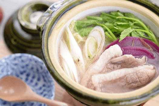 ～*かすみ鴨と野菜の糀鍋*～