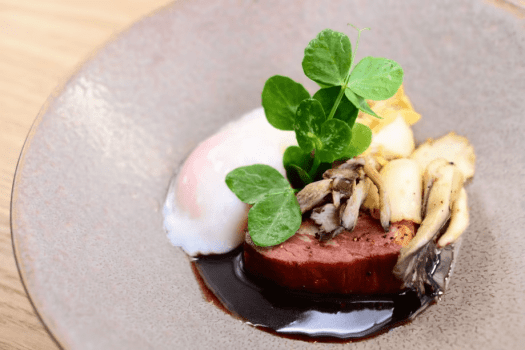 ～*無農薬栽培きのことベーコンのウフムーレット*～