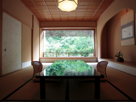 [Dodan] Japanese/Western-style room, garden view, en-suite with a free-flowing hot spring bath