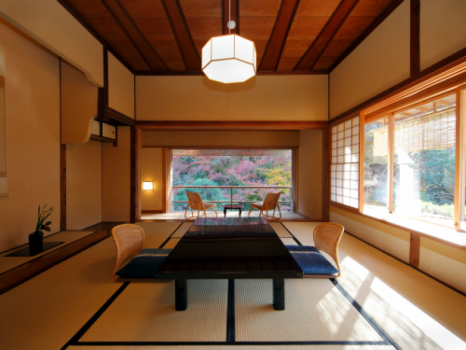 [Nadeshiko]Japanese/Western-style room, garden view, en-suite with a free-flowing hot spring bath