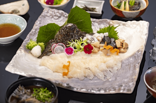 コース全て丹後・但馬近海産活けオコゼだけ！他の魚は一切でません！１日１組限定・活けオコゼフルコース