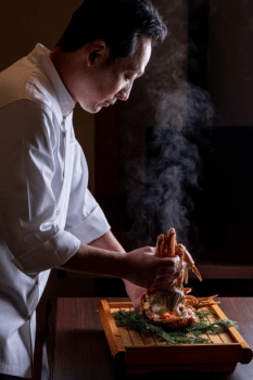 ～潮騒～職人技に舌鼓・湯がき立てを食す！5名様に1杯湯がきたて松葉蟹付き～