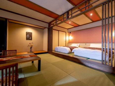 ◆露天風呂付き特別室◆‐つつじ‐優雅なお部屋から眼前に広がる小庭の木々を楽しむ