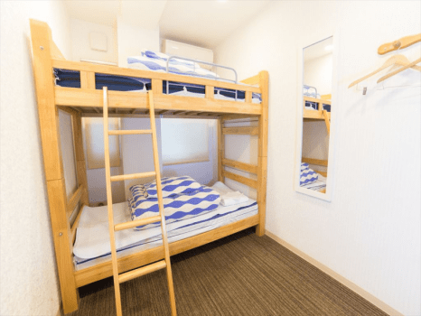 Basic Twin Room
Bunk bed private room for 1-2 people with shared bathroom.