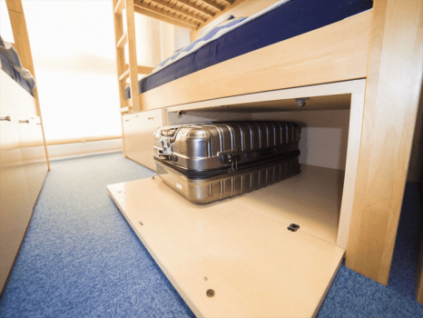 A bed in 4-bed Mixed Dormitory Room