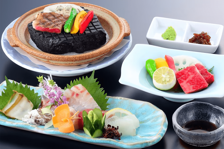 常陸牛の石焼き