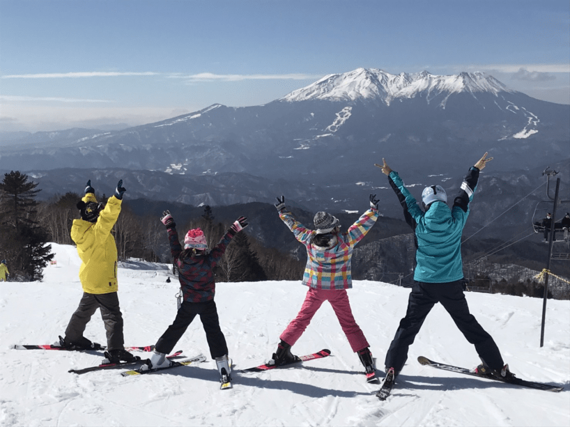 木曽福島スキー場から望む美しい木曽御嶽山！