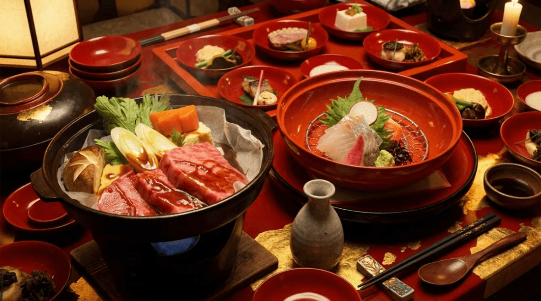 【スタンダード】江戸の粋を味わう！将軍ディナー・一膳仕立てと名物肉鍋◇木曽川沿いの露天温泉で癒す旅