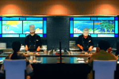 シェフの鮮やかな手さばき、迫力のパフォーマンス。食欲そそる香りに心踊るディナータイムを―…