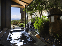 ■壷中庵スイート-碧水-露天風呂■心安らぐひとときをお愉しみ下さい