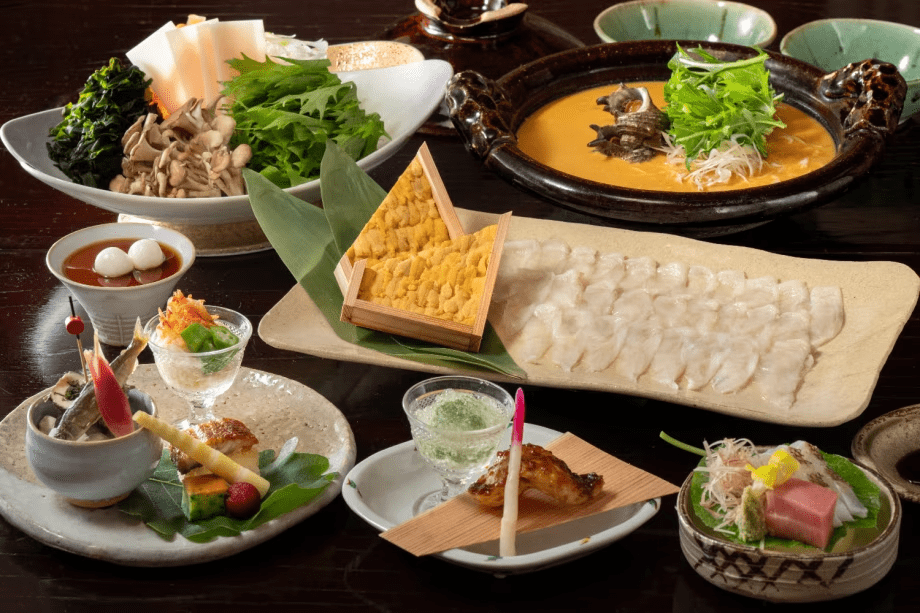 萩の宝石がとろけ出す、萩のうにしゃぶ会席