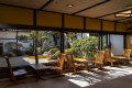 How about an after-meal coffee while looking out at the courtyard?