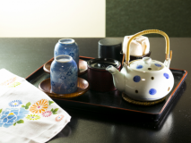 お部屋付きのお茶セット