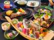 当館一番人気の船盛とステーキのプランです♪