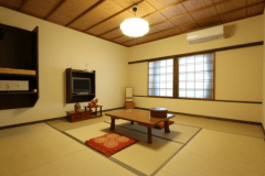Basic Japanese room without toilet and bath. Dinner and brealfast are not included.