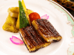 2026年7月8月《お献立Aの一例》焼物：鰻蒲焼と夏野菜盛り合わせ♪