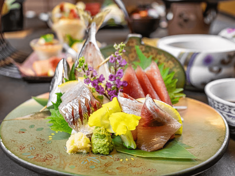 2026年1月2月《お献立の一例》御造里：鮪、鯵、鰤♪