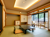 和洋室-和室部分　広縁付きのゆったりとしたつくりの空間です