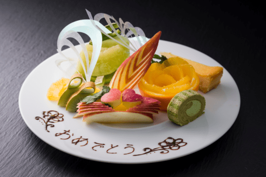 デザートプレートのご手配承ります。（有料）