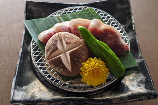 「旅館料理」あいち鴨陶板焼き