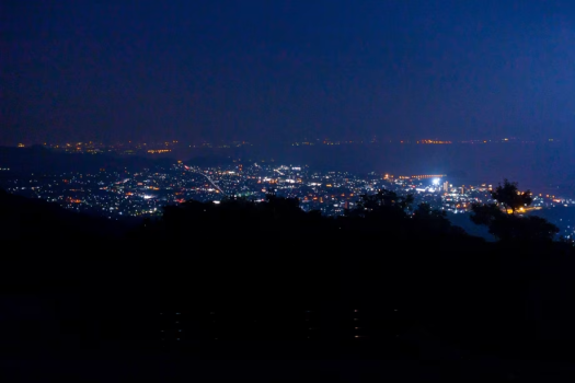 蒲郡市街の夜景