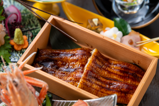 高足蟹が禁漁時期はうなぎに変更いたします。