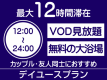 【デイユースプラン】VOD見放題！12時～24時の12時間滞在！大浴場利用可能《新館シングルルーム》