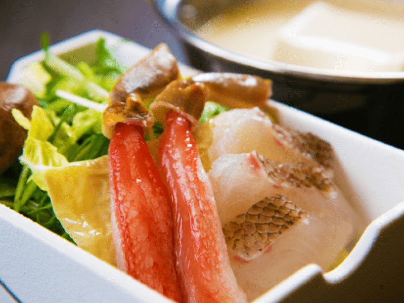 豆富懐石 猿ヶ京ホテル  プランの詳細  名物≪海鮮豆乳しゃぶしゃぶ 