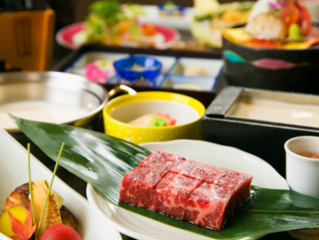 ☆人気！【国産牛陶板ステーキ】×【豆富懐石】プラン