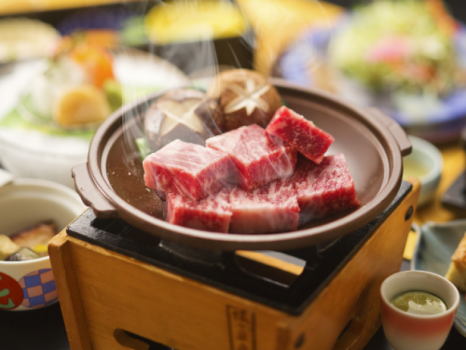 ☆人気！【国産牛陶板ステーキ】×【豆富懐石】プラン