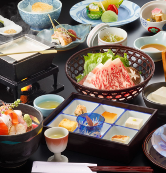 天然温泉露天付客室【風花】泊　　　　　　　　　　　　　　　　　　　　　　　　　　　　　　　　　　　　　　　　　【国産牛サーロイン豆乳しゃぶしゃぶと名物！豆富懐石】