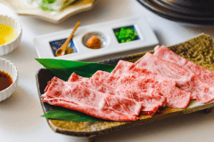 天草黒牛を堪能！『天草黒牛 牛しゃぶプラン』貴重な天草黒牛180ｇ！３種の部位を食べ比べ