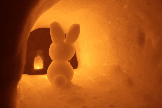 【雪旅籠の灯り】雪うさぎ