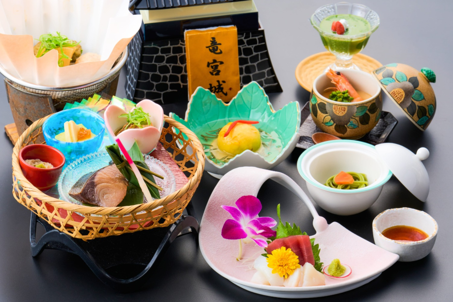 ★【竜宮城玉手箱会席】見ても楽しい☆遊び心にあふれた名物を堪能♪ ★【竜宮城玉手箱会席】見ても楽しい☆遊び心にあふれた名物を堪能♪