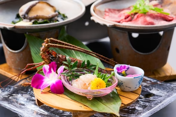 ★メイン1品はお好みで<伊勢海老・鮑・三河牛朴葉みそ焼き>【竜宮城玉手箱会席】選べるプラン ★メイン1品はお好みで<伊勢海老・鮑・三河牛朴葉みそ焼き>【竜宮城玉手箱会席】選べるプラン