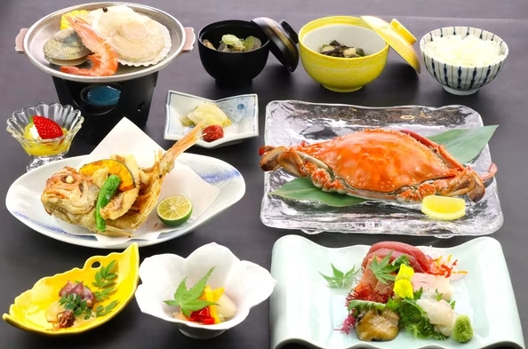 ♪超豪華海会席☆彡渡り蟹・伊勢海老・鮑付き11種類の海の幸会席 ♪超豪華海会席☆彡渡り蟹・伊勢海老・鮑付き11種類の海の幸会席