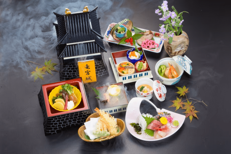 日帰り夕食♪【竜宮城玉手箱会席】見ても楽しい☆遊び心にあふれた名物を堪能♪