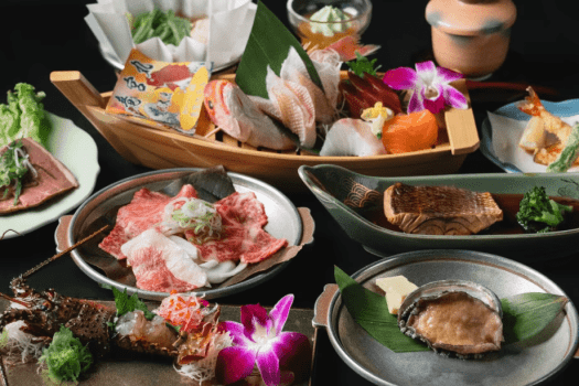★贅沢超豪華船盛プラン★伊勢海老・鮑・三河牛付 竜宮丸会席〈部屋食〉