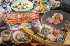 【人気NO1】キラキラ会席☆彡海の宝石大集合♪☆彡伊勢海老・蟹・鮑・鮮魚舟盛・貝等♪三河牛ステーキも♪