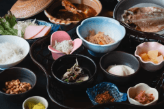 彩★栄養満点！竜宮自慢の厳選朝会席『花籠朝膳（あさぜん）』