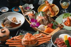 日帰り夕食・料亭個室♪【人気NO1】キラキラ会席☆伊勢海老・蟹・鮑・鮮魚舟盛・貝等♪三河牛ステーキも♪