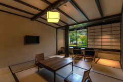 Japanese-style rooms looking out on Amanohashidate Japanese-style rooms looking out on Amanohashidate
