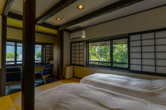 A Japanese-style bedroom overlooking Amanohashidate A Japanese-style bedroom overlooking Amanohashidate