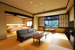 [Special Room] Japanese-Western style room with terrace garden overlooking Amanohashidate