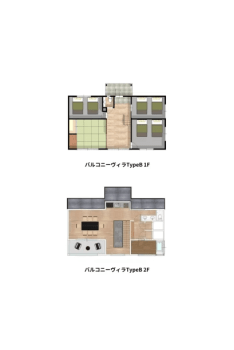 バルコニーヴィラ【富士山展望風呂付/Type B】